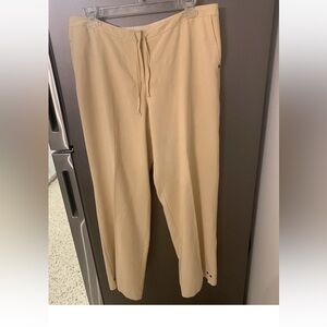 Tommy Bahama Pant Women 12 Silk Butter Yellow Career Casual Preppy Travel Beach